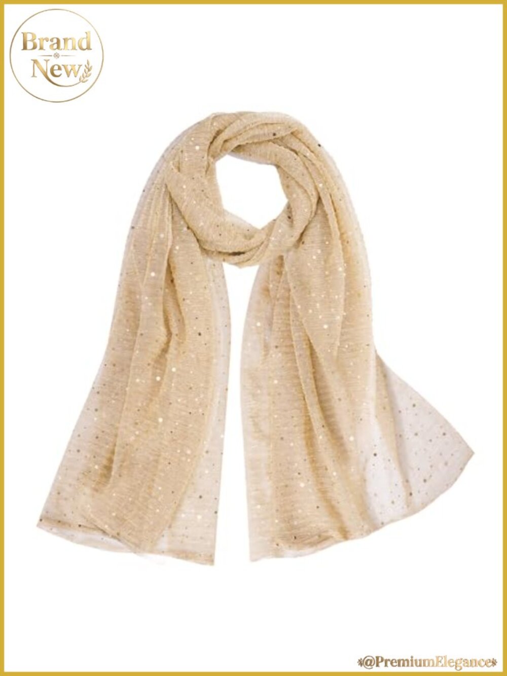 Women Sequin Bandana Soft Sheer Mesh Shawl Summer Beach Evening Wrap